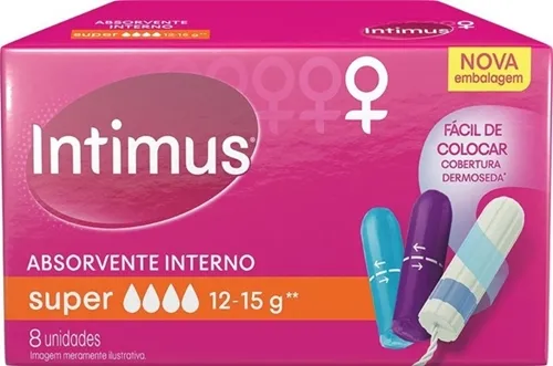 Absorvente Interno Intimus super, 8 unidades