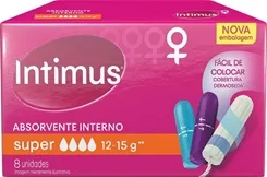 Absorvente Interno Intimus super, 8 unidades