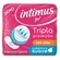 Absorvente Intimus Gel Tripla Proteção suave, sem abas, 8 unidades