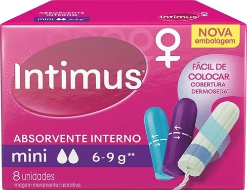 Absorvente Interno Intimus mini, 8 unidades