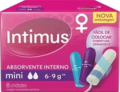 Absorvente Interno Intimus mini, 8 unidades