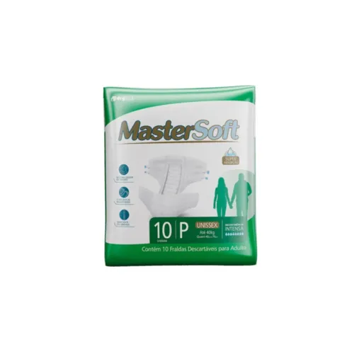 Fralda Geriátrica Mastersoft  P, 10 unidades