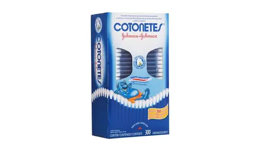 Hastes Flexíveis Cotonetes Johnson & Johnson 300 Unidades