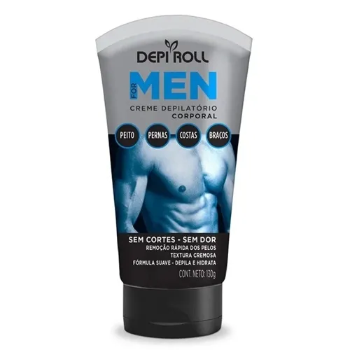 Depilador Depi Roll For Men Cera Creme Corporal com 130g