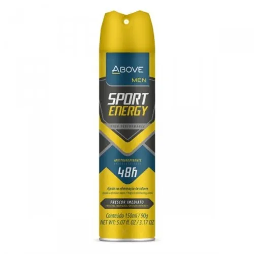 Desodorante Antitranspirante Above Men sport energy, aerosol, 150mL