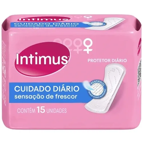 Protetor Diário Intimus Days sem perfume, sem abas, 15 unidades