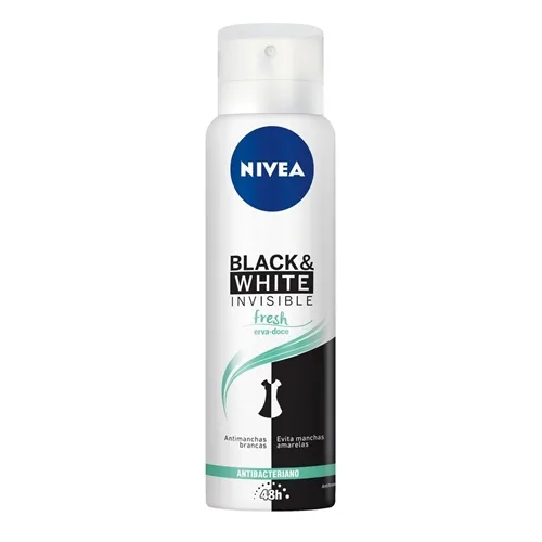 Desodorante Feminino Nivea Invisible For Black & White fresh, aerosol, 150mL
