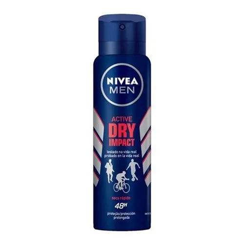 Desodorante Masculino Nivea For Men Dry Impact aerosol, 150mL