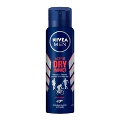 Desodorante Masculino Nivea For Men Dry Impact aerosol, 150mL