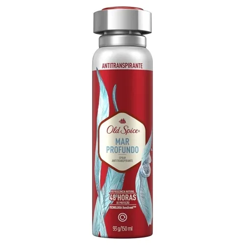 Desodorante Antitranspirante Masculino Old Spice mar profundo, aerosol, 150mL