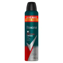 Desodorante Aerosol Rexona Men Antibacterial + Invisible 72h 250ml