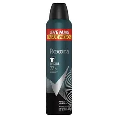 Desodorante Aerosol Rexona Men Invisible 72h 250ml