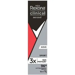 Desodorante Masculino Rexona Men Clinical sport, aerosol, 150mL