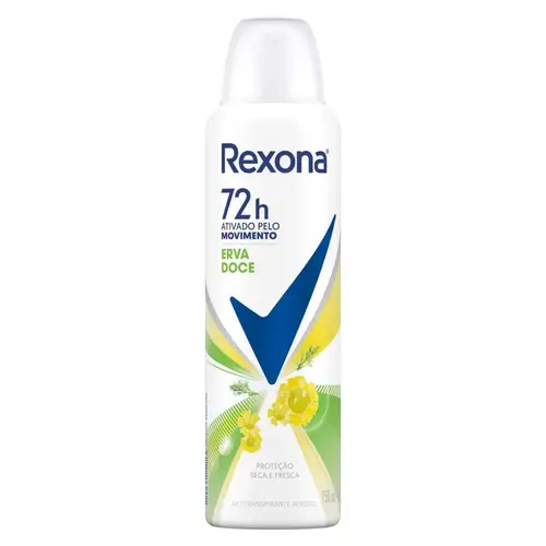 Desodorante Rexona Feminino Aerosol Erva Doce 150ml