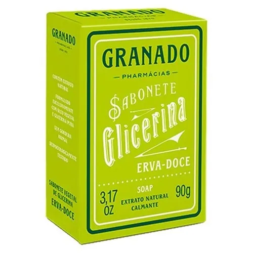 Sabonete em Barra de Glicerina Granado Erva-Doce 90g