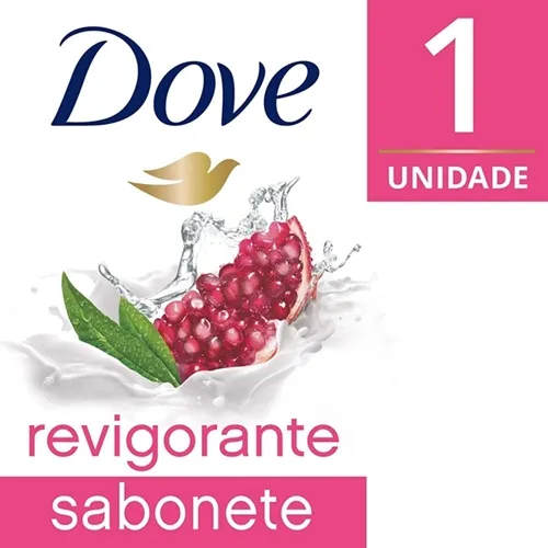 Sabonete Dove Go Fresh romã e verbena, barra, 90g