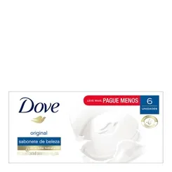 Sabonete Dove Original barra, 90g, 6 unidades