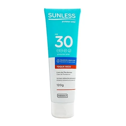 Protetor Solar Sunless Toque Seco loção, FPS 30, 120g