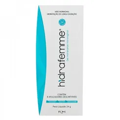 Gel Hidratante Vaginal Hidrafemme 24g + 8 aplicadores
