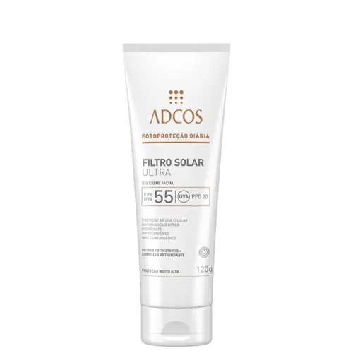 Filtro Solar Adcos Gel Creme FPS 55, 120g
