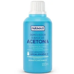 Removedor de Esmalte à Base de Acetona Farmax 100mL