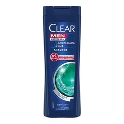 Shampoo Anticaspa Clear Men Limpeza Diária 2 em 1 200mL