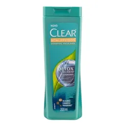 Shampoo Anticaspa Clear Detox Diário 200mL