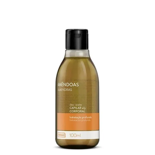 Óleo Capilar e Corporal Farmax amêndoas, 100mL