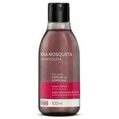 Óleo Capilar e Corporal Farmax rosa mosqueta, 100mL