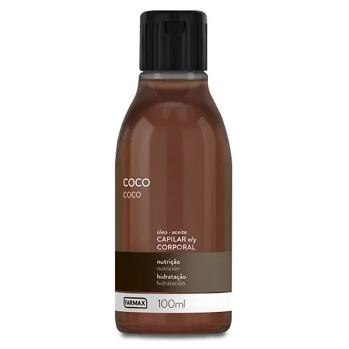 Óleo Capilar e Corporal Farmax coco, 100mL