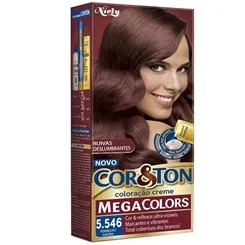Tintura Cor & Ton Mega Colors 5.546 Vermelho Amora