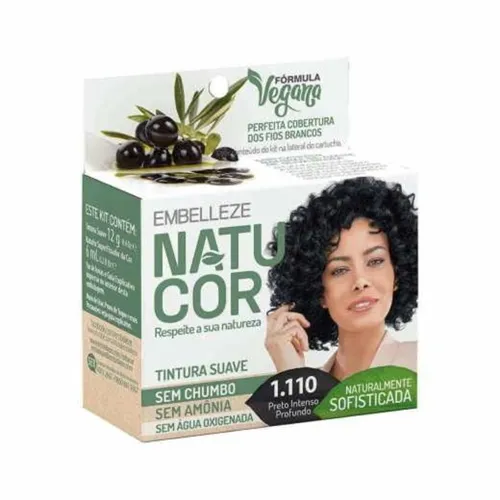 Tintura Natucor nº 1.110 preto intenso profundo