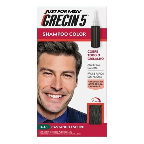 Shampoo Color Grecin 5 castanho escuro