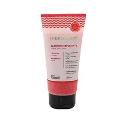 Sabonete Esfoliante Hidraderm morango, líquido, 180mL