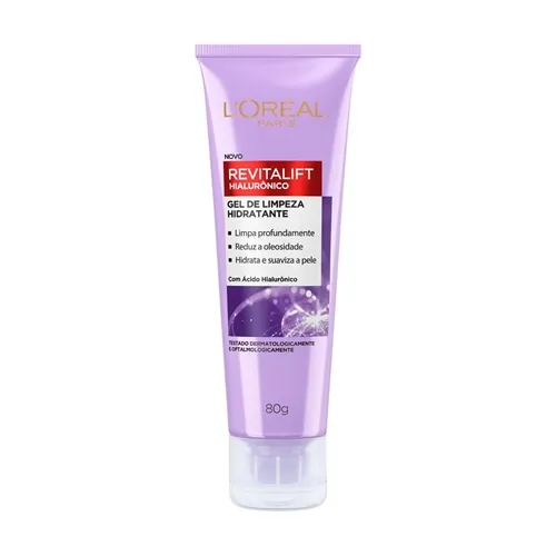 Gel de Limpeza Anti-idade L'Oréal Paris Revitalift Hialurônico, 80g