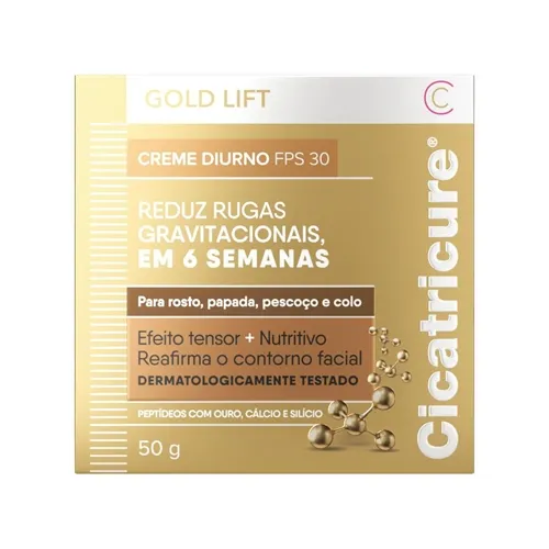 Cicatricure Creme GOLD LIFT Diurno FPS 30, reduz rugas gravitacionais e melhora a elasticidade, 50g
