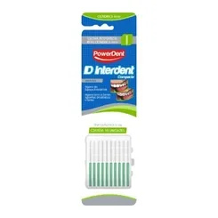 Refil Escova Intendental PowerDent Id Interdent verde, 10 unidades