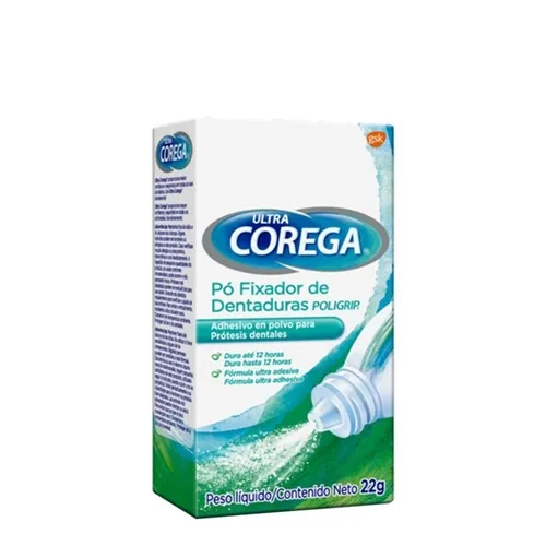 Pó Fixador de Dentadura Corega Ultra 22g