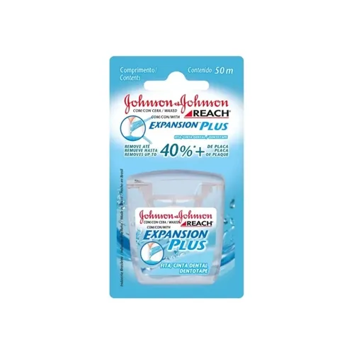 Fio Dental Johnson & Johnson Reach Expansion Plus regular, 50m