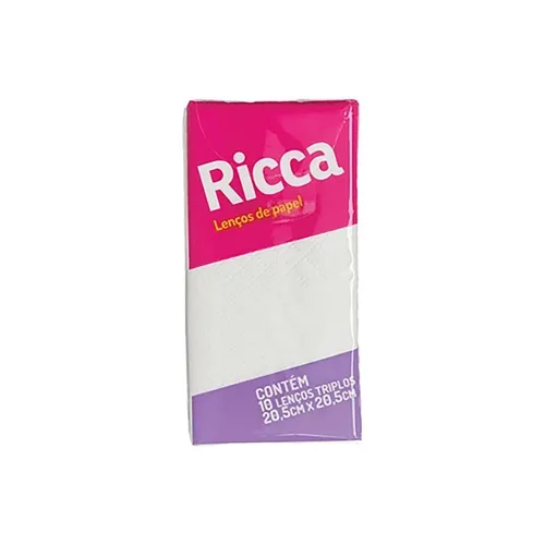 Lenços de Papel Ricca mini, 10 unidades