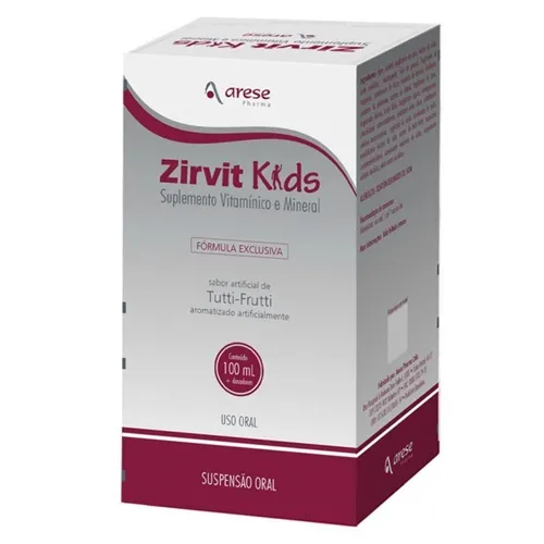 Zirvit Kids frasco com 100mL de suspensão de uso oral + copo dosador