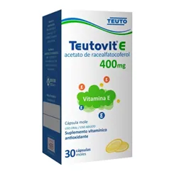 Teutovit E 400mg, caixa com 30 cápsulas gelatinosas moles