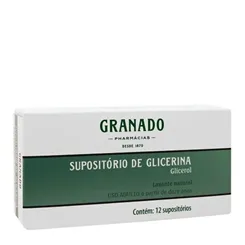 Supositório de Glicerina Granado Uso Adulto  c/12