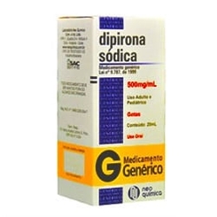 DIPIRONA SODICA MG GOTAS 500MG 20ML X 1 /ML - NEO QUIMICA - Dipirona ...