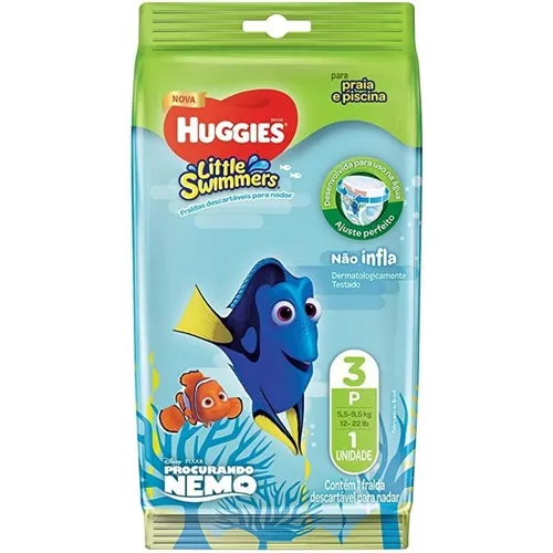 Fralda Huggies Praia e Piscina Little Swimmers P c/1