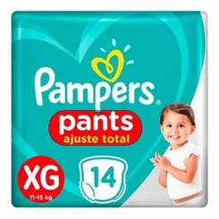 Fralda Pampers Confort Sec Pants XG, 14 unidades