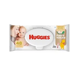 Toalha Umedecida Huggies Puro e Natural c/48
