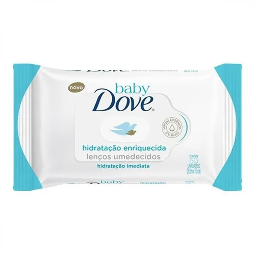 Lenço Umedecido Baby Dove Hidratação Enriquecida c/50