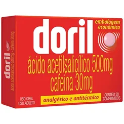 Doril 500mg + 30mg, caixa com 20 comprimidos