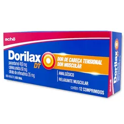 Dorilax Dt 450mg 50mg + 35mg, caixa com 12 comprimidos